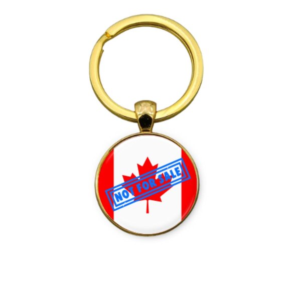 Canada Is Not For Sale Custom Key Ring - Picture 3 of 5